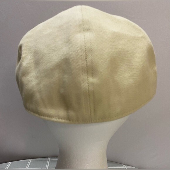 Jaxon Hats Size Large Cotton Twill Beige Duckbill Flat Cap Newsboy - Picture 5 of 10